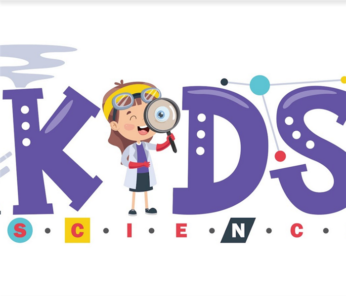 a logo for kids science